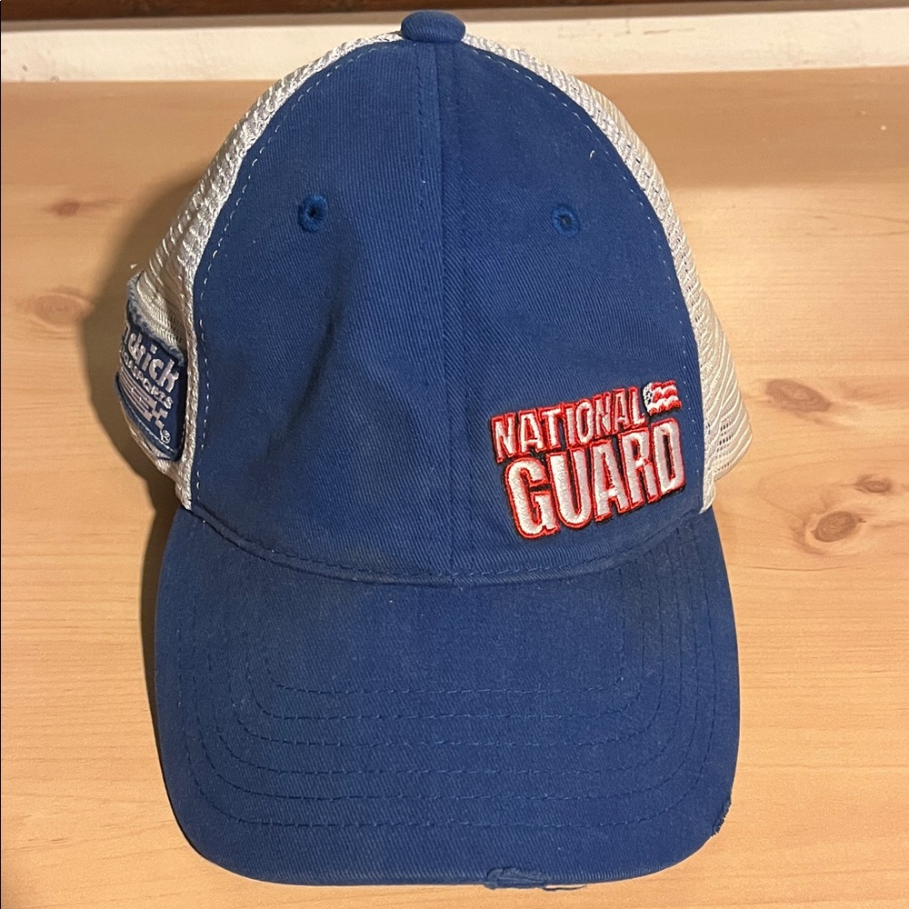 NASCAR Dale Earnhardt Jr Blue National Guard Trucker Hat